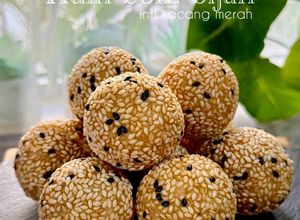 Gambar Kuih bom bijan (inti kacang merah)