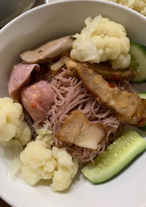 Hình của món Bún mắm eat clean đơn giản cho người giảm cân 🥳.