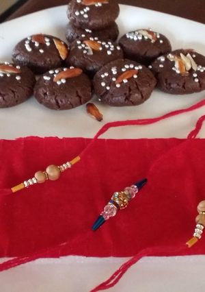 A picture of Chocolate peda...#fastivbandhan..