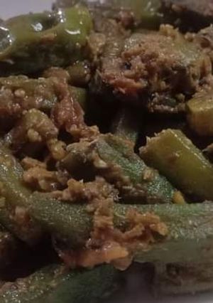 A picture of Khatay Masalay ki bhindi.