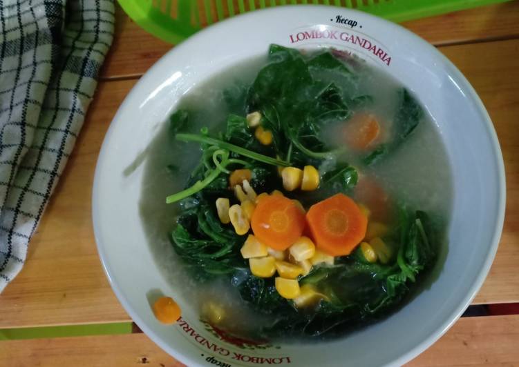 Resep Bobor sayur merah kuning hijau Anti Gagal