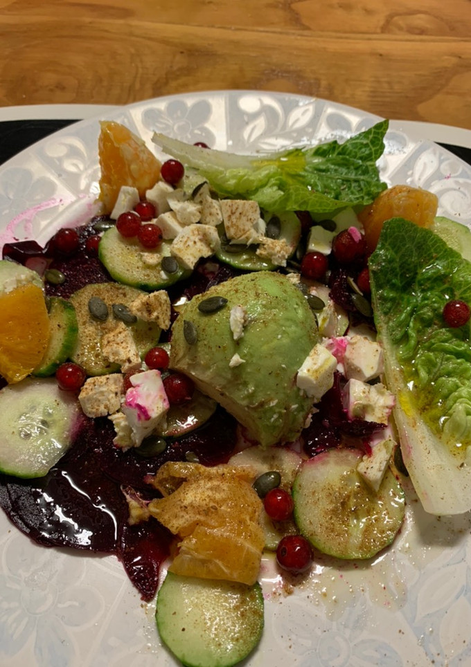 Una foto de Ensalada de remolacha