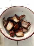 หมูสันนอกหมักผงพะโล้ (หม้อทอดไร้น้ำมัน)