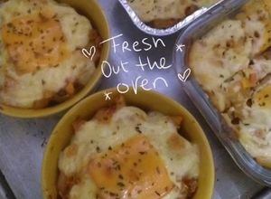 Foto resep Macaroni Bolognese with Bechamel Sauce