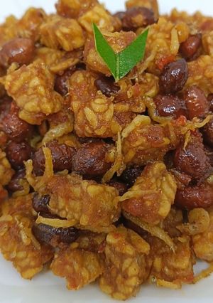 Foto resep Sambel goreng tempe teri kacang