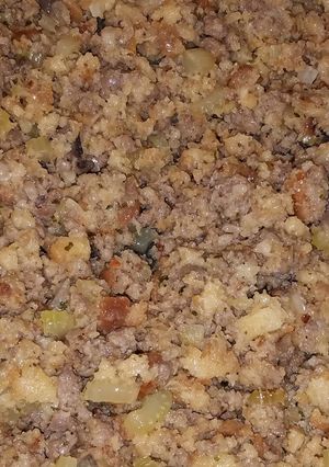 A picture of Mother in law famous Stuffing.