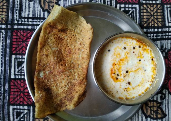 Dal Chilla with Coconut Chutney