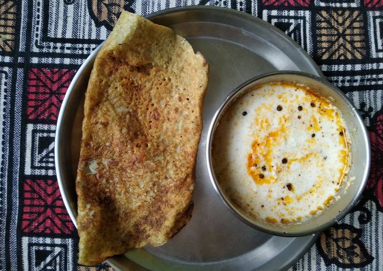 Simple Way to Make Speedy Dal Chilla with Coconut Chutney