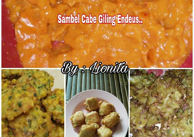 Sambal Cabe Giling Teman Ngemil Gorengan