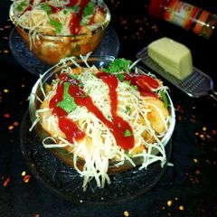 A picture of Masala cheese macaroni.