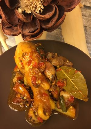 Foto resep Ayam dan jeroan pedas