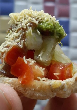 A picture of Diet Sev Puri.