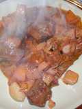 Rabos con salsa a la cacerola