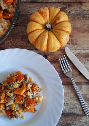 Glutén-, tej- és tojásmentes sütőtökös kenyérfelfújt recept fotója