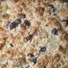 Apple and Blueberry Crumble A picture of Apple and Blueberry Crumble .
