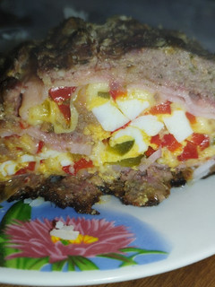 Una foto de Pan de carne relleno