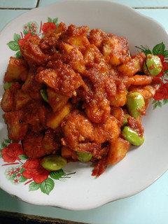 Foto resep Balado udang kentang