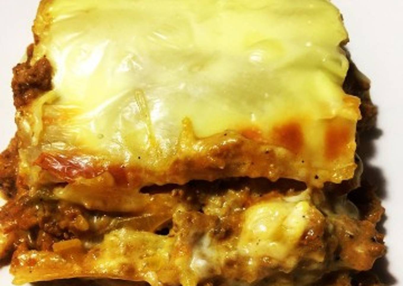 Lasaña de carne molida