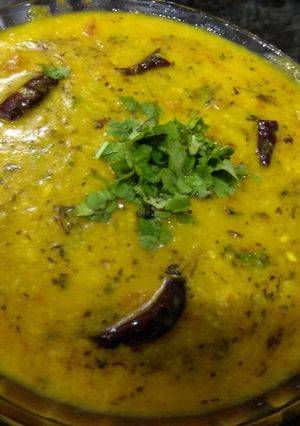 A picture of Moong dal tadka zero oil.