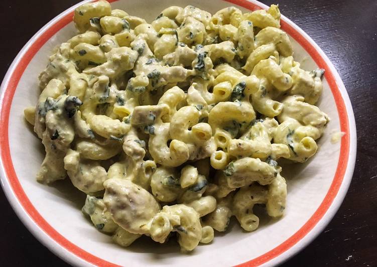 Recipe of Quick Chicken spinach pasta #cookwithcookpad