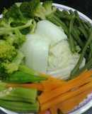 Rau Củ Luộc Chấm Chao