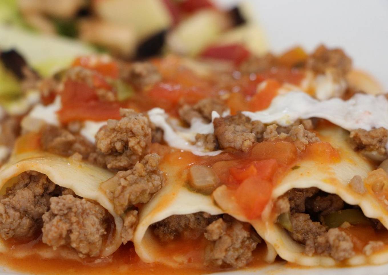 Canelones italo-mexicanos