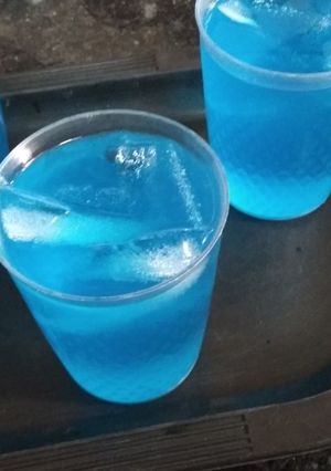 A picture of Citrus Blue lounge Sharbat.