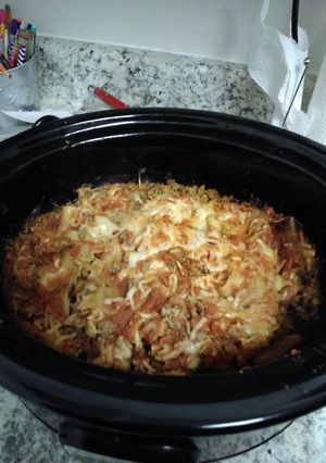 A picture of Crock-Pot lasgana.