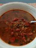 Lentejas con fuet y sobrasada. ॐ