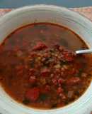 Lentejas con fuet y sobrasada. ॐ
