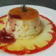 Flan aromatizado con romero