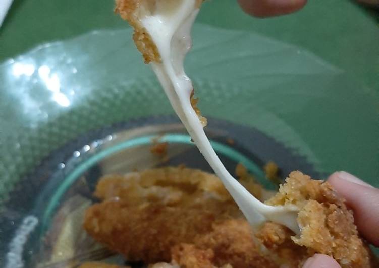 Mozarella Goreng Simple Tanpa Telur