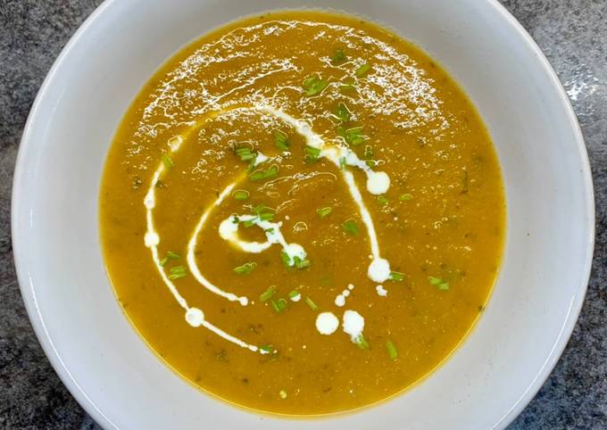 Recipe of Any-night-of-the-week Carrot and Coriander Soup #eattherainbow