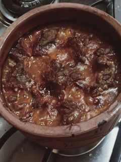 صورة لوصفة طاجن باميه باللحمه 😋😋