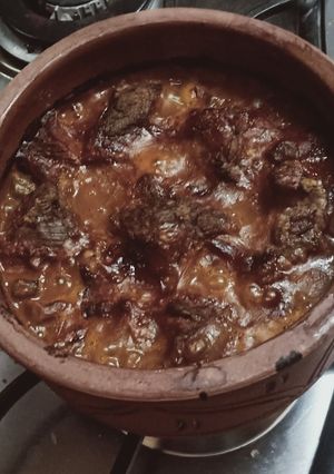 صورة لوصفة طاجن باميه باللحمه 😋😋