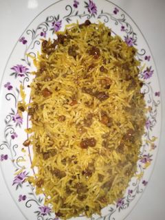 عکسی از دستور گوشت چرخ کرده پلو