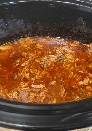 A picture of Crock pot barbaccoa.