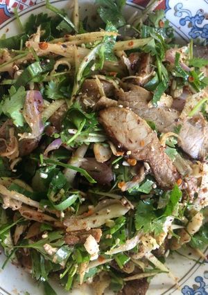 รูปของ ลาบหมูย่าง(ใส่มะม่วง)