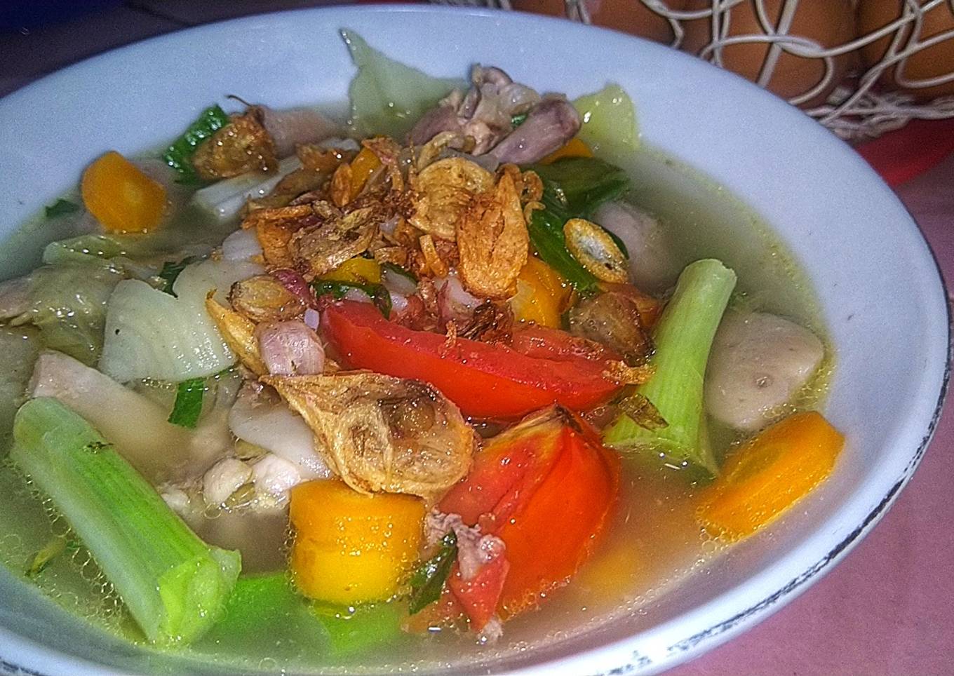 Sop Ayam Sayuran Segar