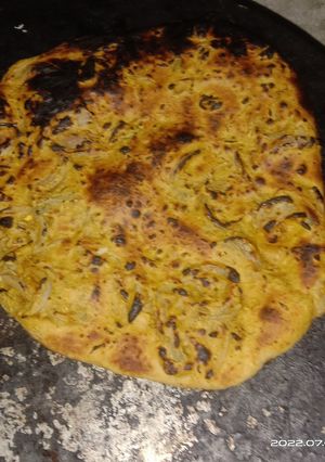 A picture of Besani naan on tawa.