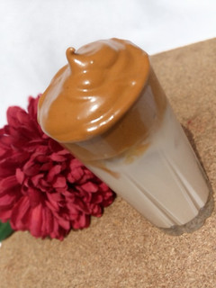 A picture of Dalgona coffee.