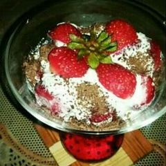 A picture of Creamy Strawberry🍧🍓.