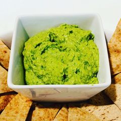 A picture of Avocado Spinach Hummus.