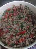 Soya texturizada con carne molida