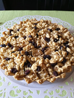 Una foto de Crumble de peras sin azúcar y sin harina de trigo