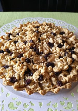 Una foto de Crumble de peras sin azúcar y sin harina de trigo