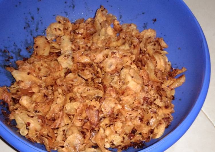 Keripik Kentang Cabe Kering