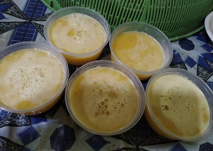 How to Prepare Yummy Puding labu kuning simpel