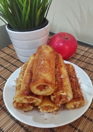 Foto resep Roti Panggang Apel Gulung