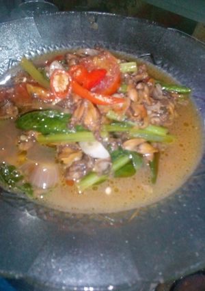 Foto resep Tumis Kerang dan Sawi